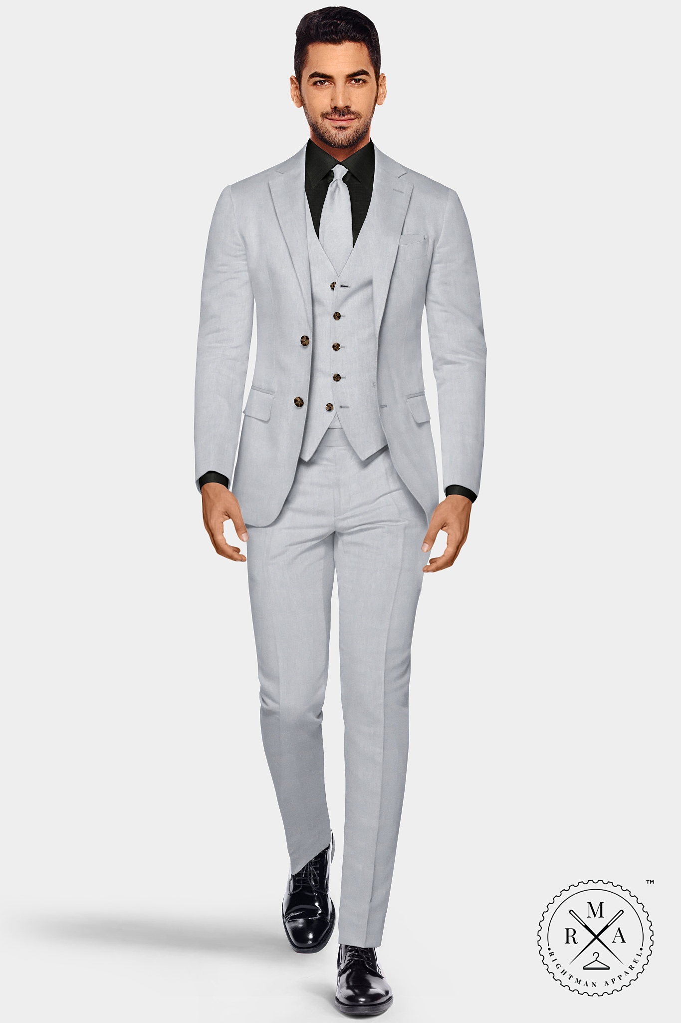 Rich White Three Piece Suit SU276